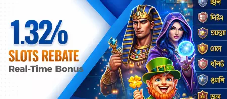 1.32% Slots Rebate